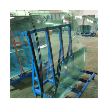 Wholesale 8mm 10mm 12mm 15mm 19mm clear curved toughened tempered glass for building railing partition wall roof canopy